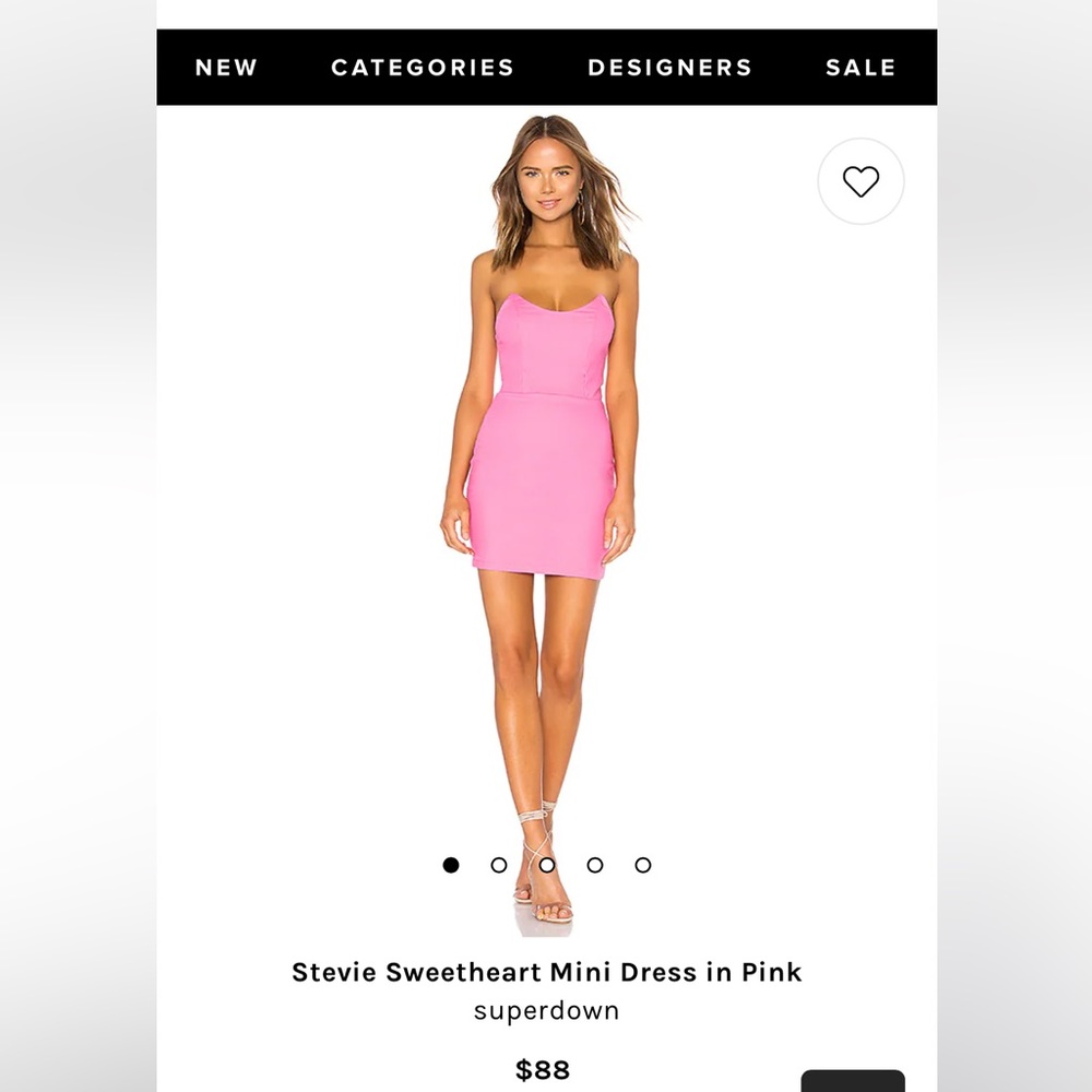 REVOLVE Stevie Sweetheart Mini Dress in Pink - Picture 1 of 3